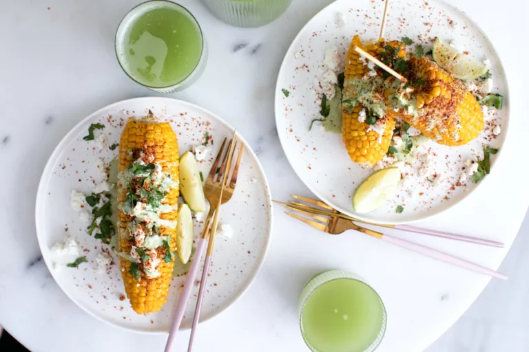 Savory corn on the cob.