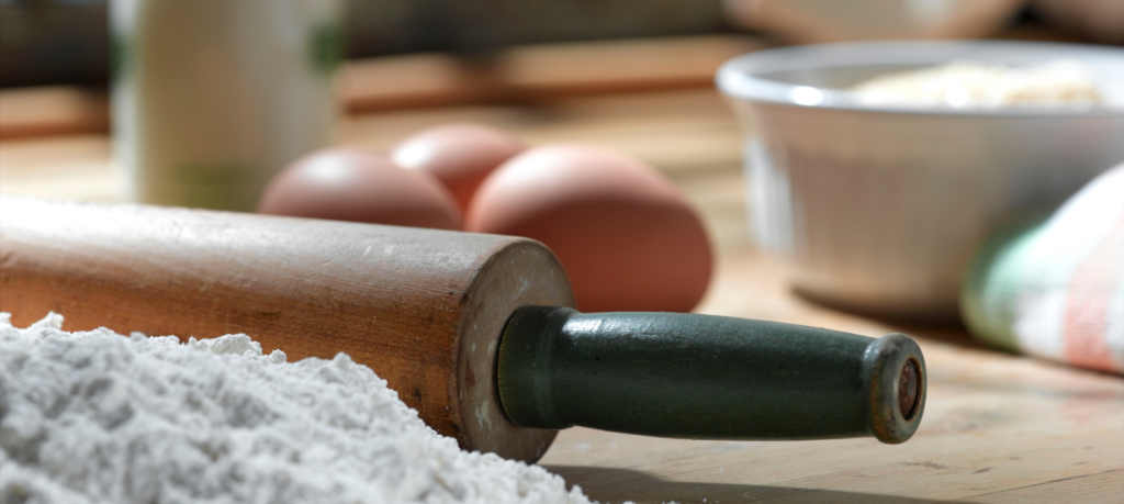 Preparing to blend our products.
