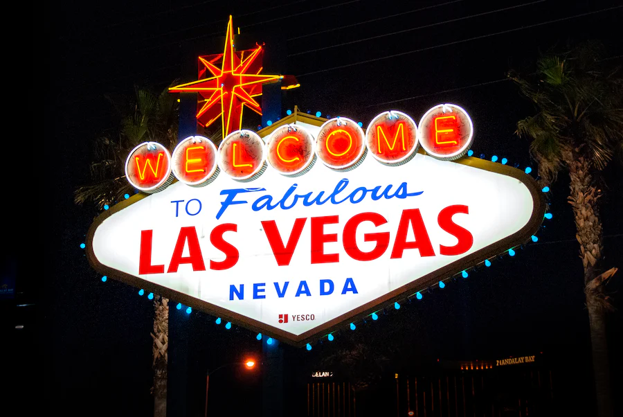 Fabulous Las Vegas Sign, defining our Winter Fancy Food Show experience.
