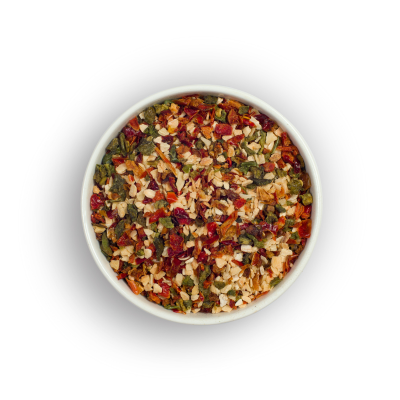 A photo of a bowl of seasonings.
