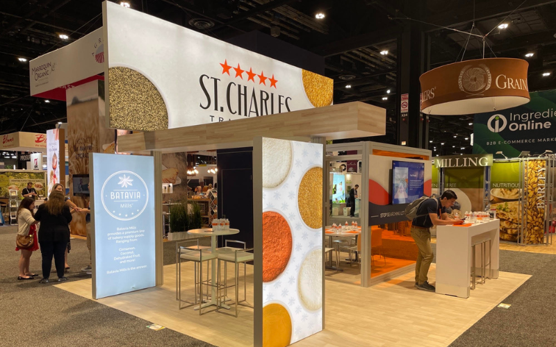Our IFT First Booth in 2022, showcasing our ingredient and manufacturing capabilities